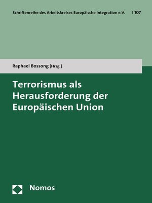 cover image of Terrorismus als Herausforderung der Europäischen Union